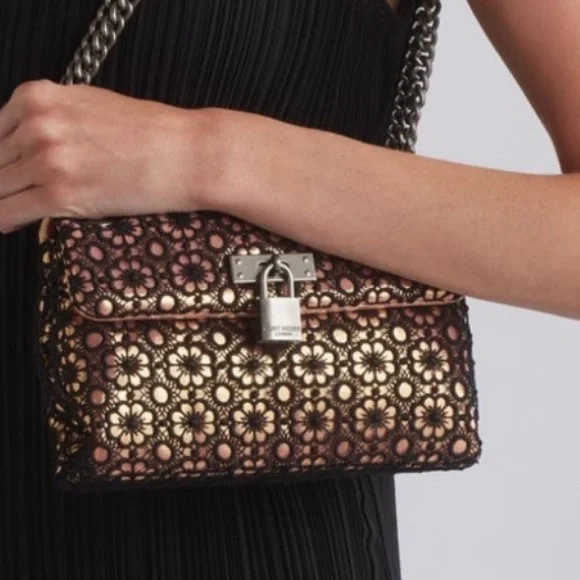 NWT Gorgeous Kurt Geiger London Lace Mini Brixton Bag - Picture 2 of 16